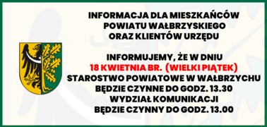 Zmiana godzin pracy urzędu