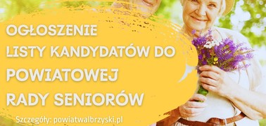 Ogłoszenie listy kandydatów do Rady Seniorów Powiatu Wałbrzyskiego